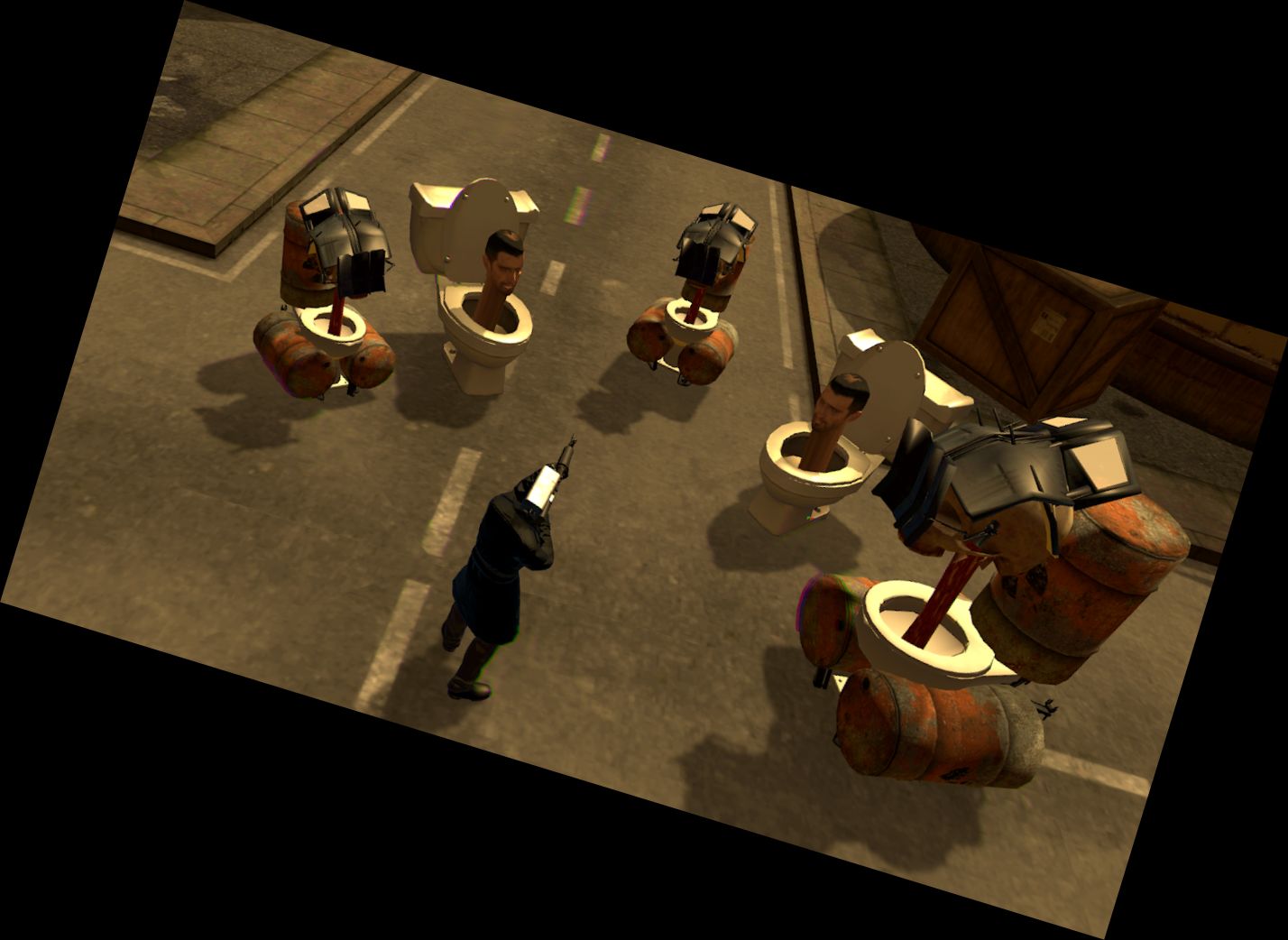 Kamera vs Toilettenkrieg - Shooter