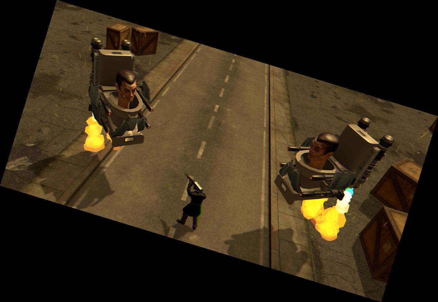 Kamera vs Toilettenkrieg - Shooter