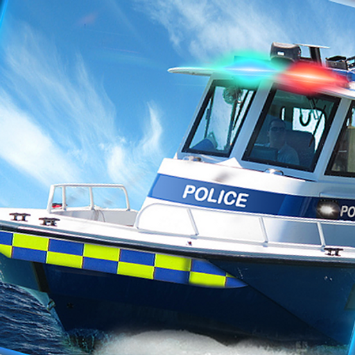 3D Police Boat Action Shooter Games