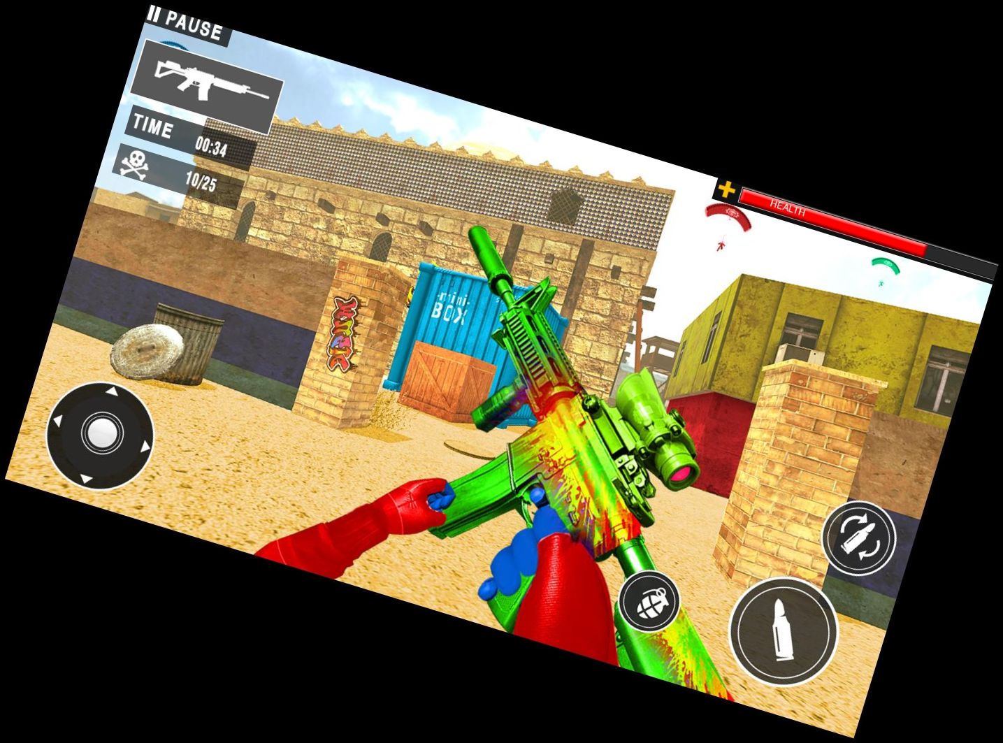 Roboter-Schießerei: Ego-Shooter