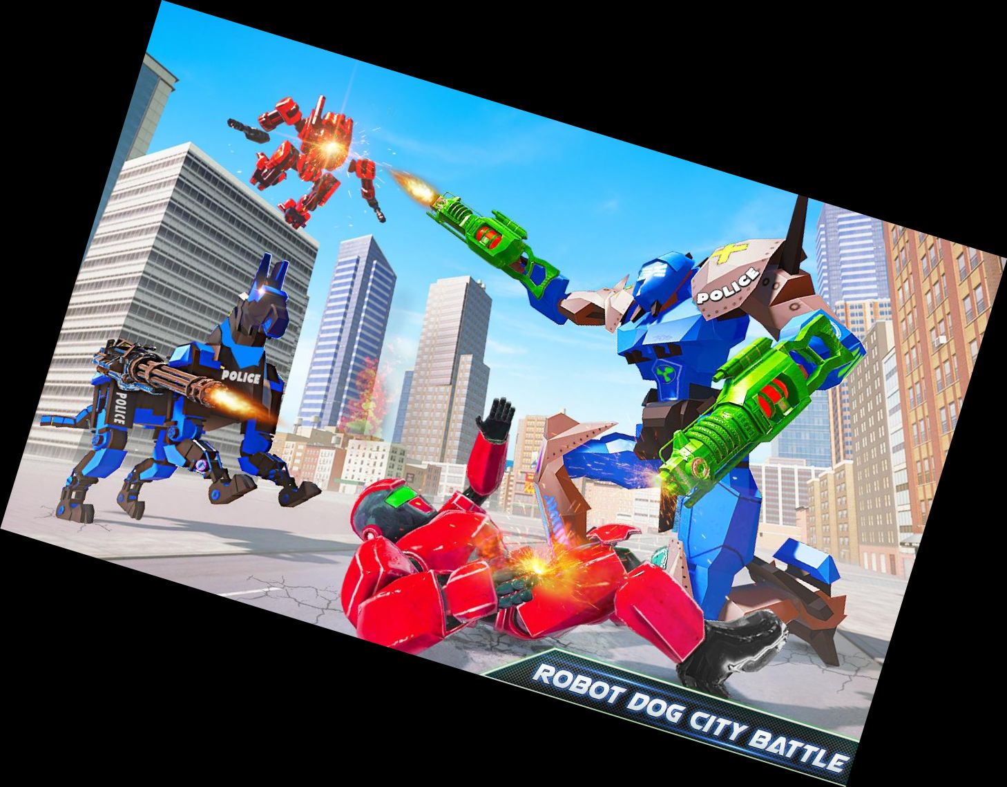 Игра Робот-Полицейская Машина