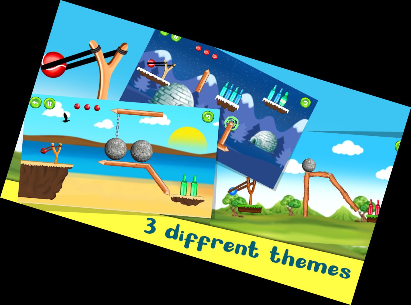 Flaschen Umwerfen Treffer