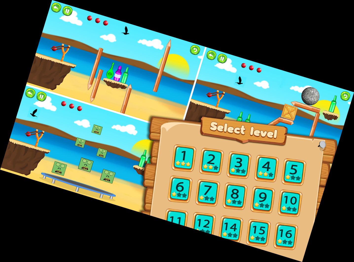 Flaschen Umwerfen Treffer