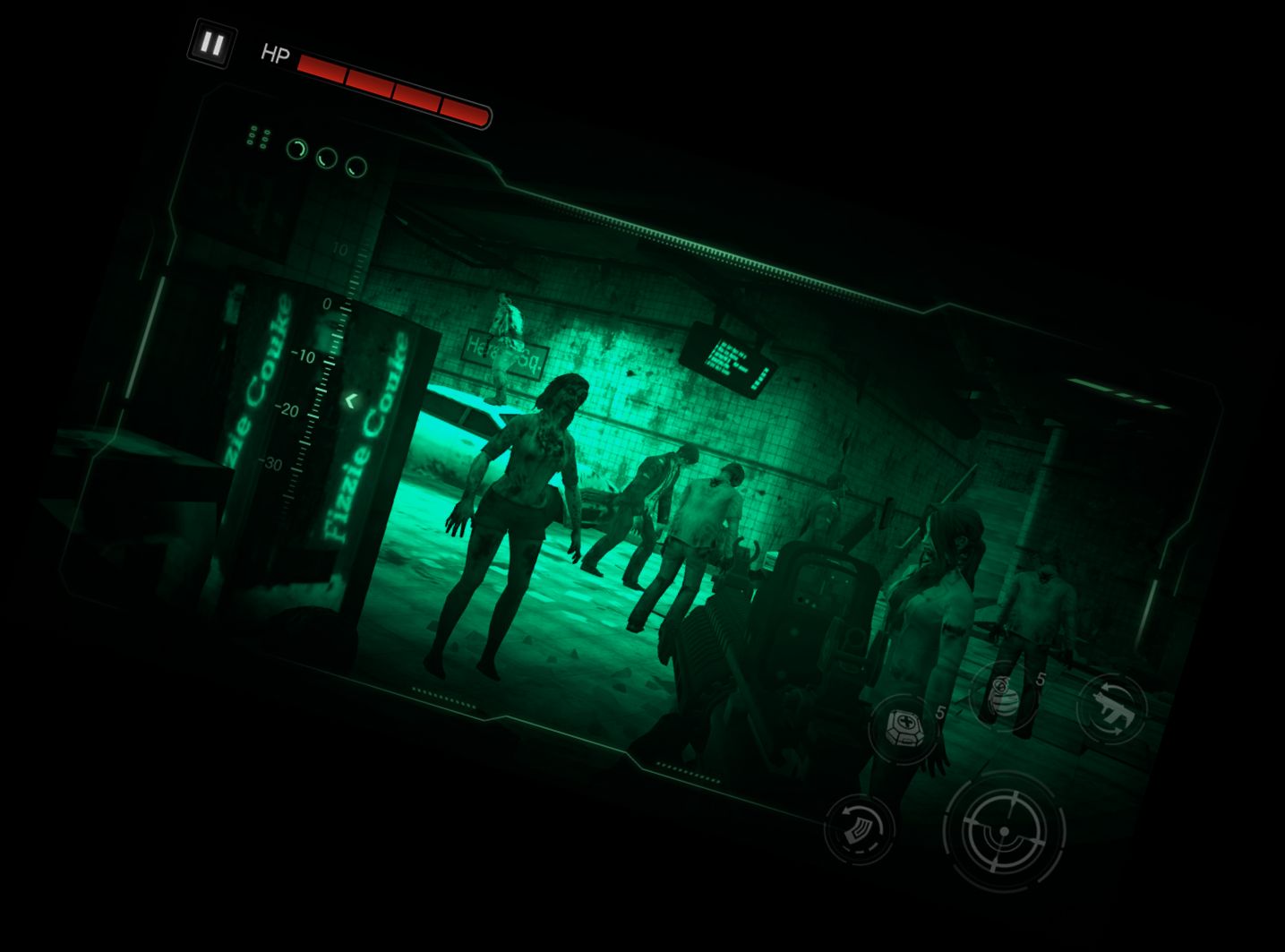 Стрельба по зомби: Д