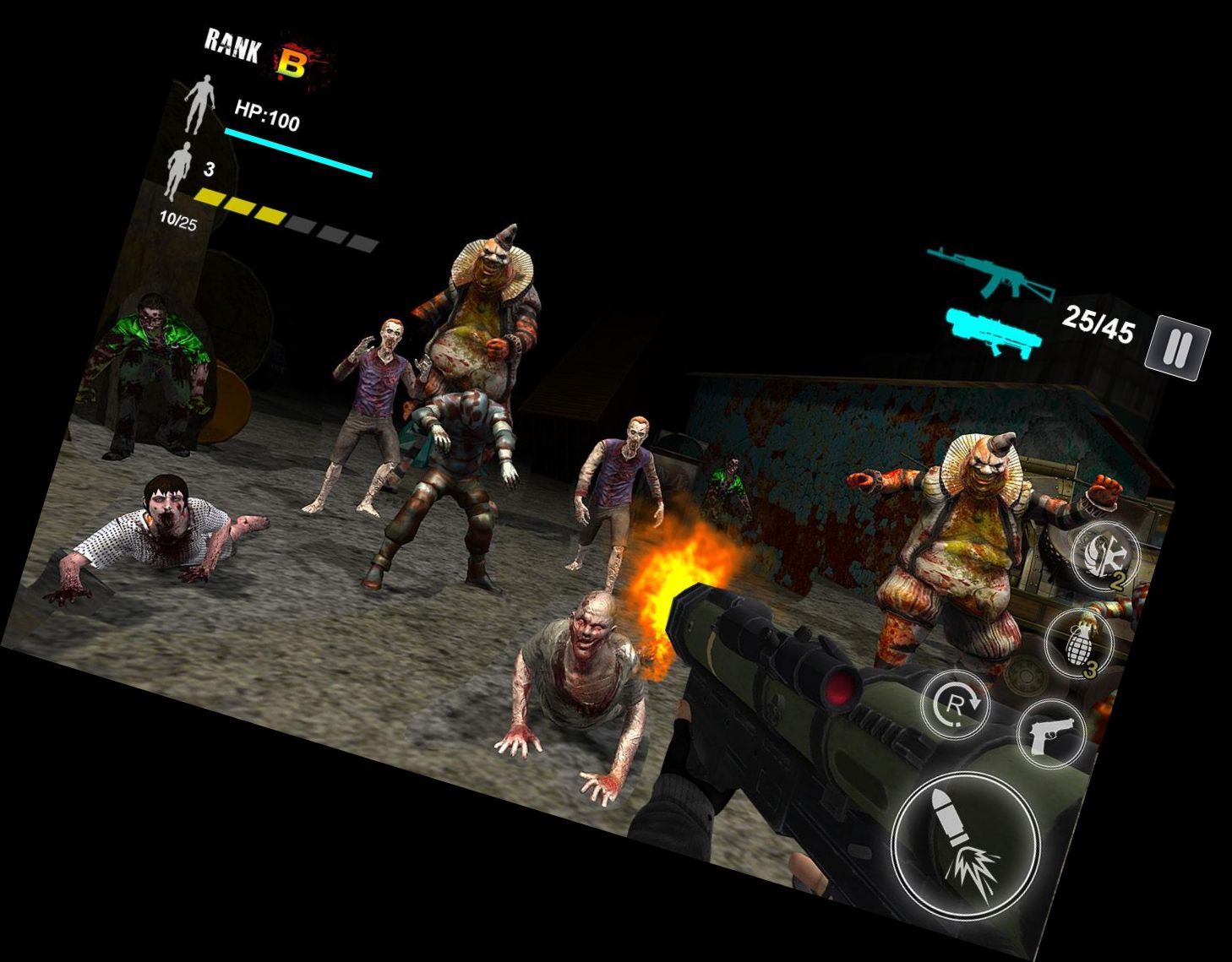 Zombie-Shooter - Überlebensspiel