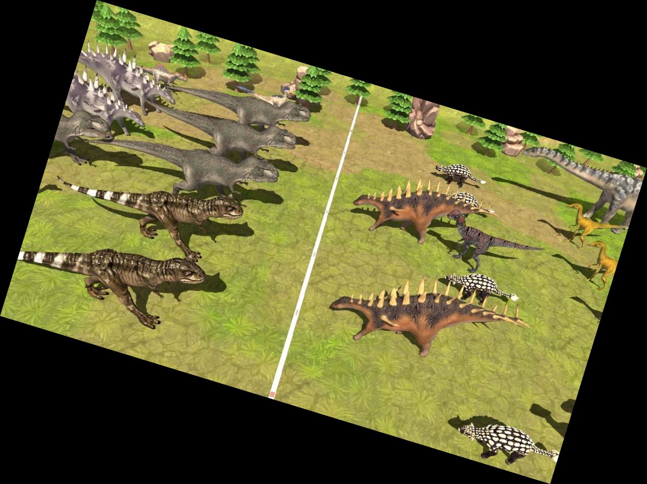 Jurassische Epische Dinosaurierschlacht