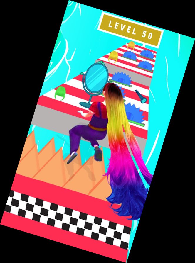 Haarlauf Herausforderung Haarspiele