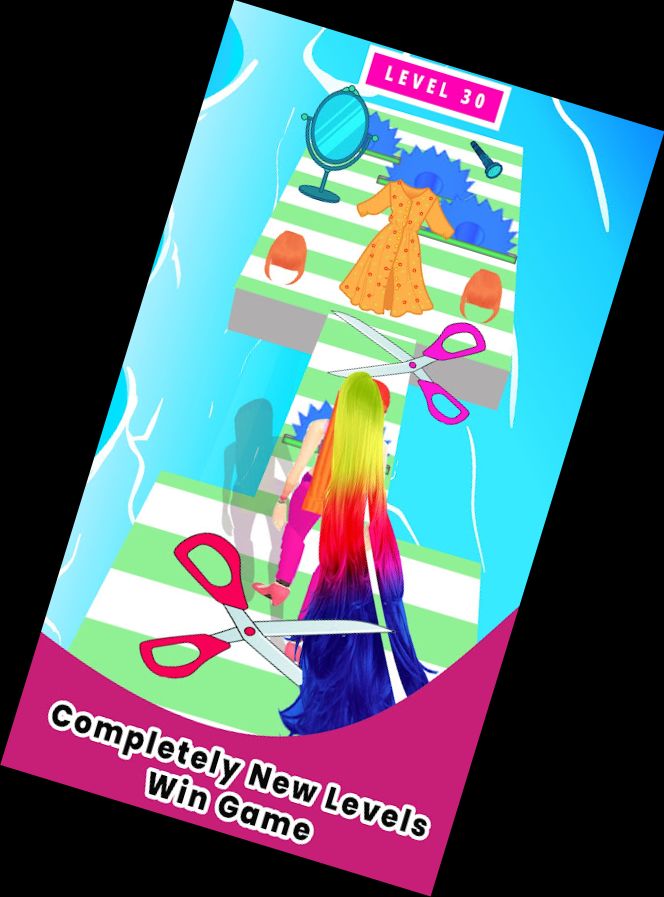 Haarlauf Herausforderung Haarspiele