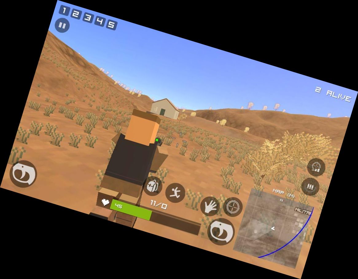 Großes Pixel Royale Schlacht 3D