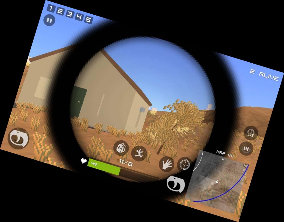 Großes Pixel Royale Schlacht 3D