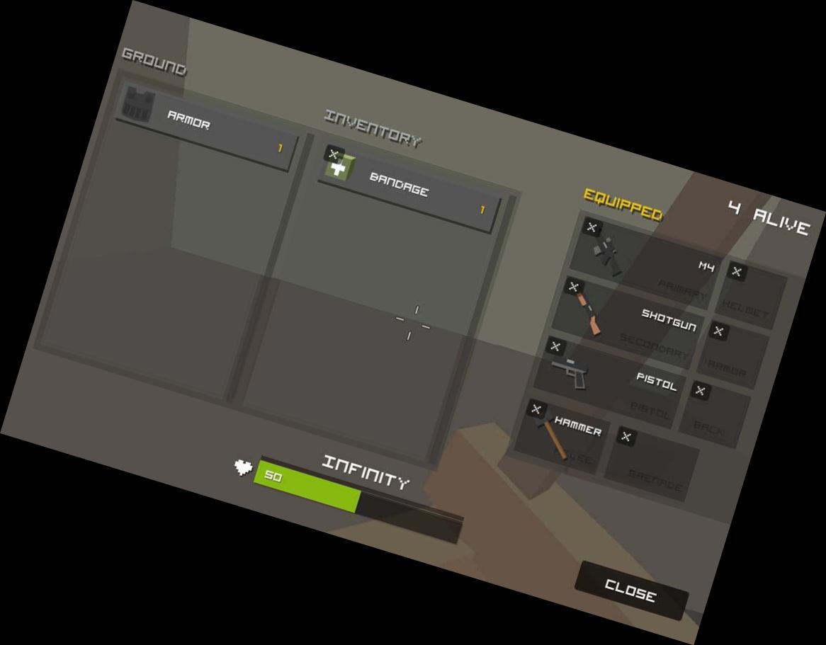 Großes Pixel Royale Schlacht 3D