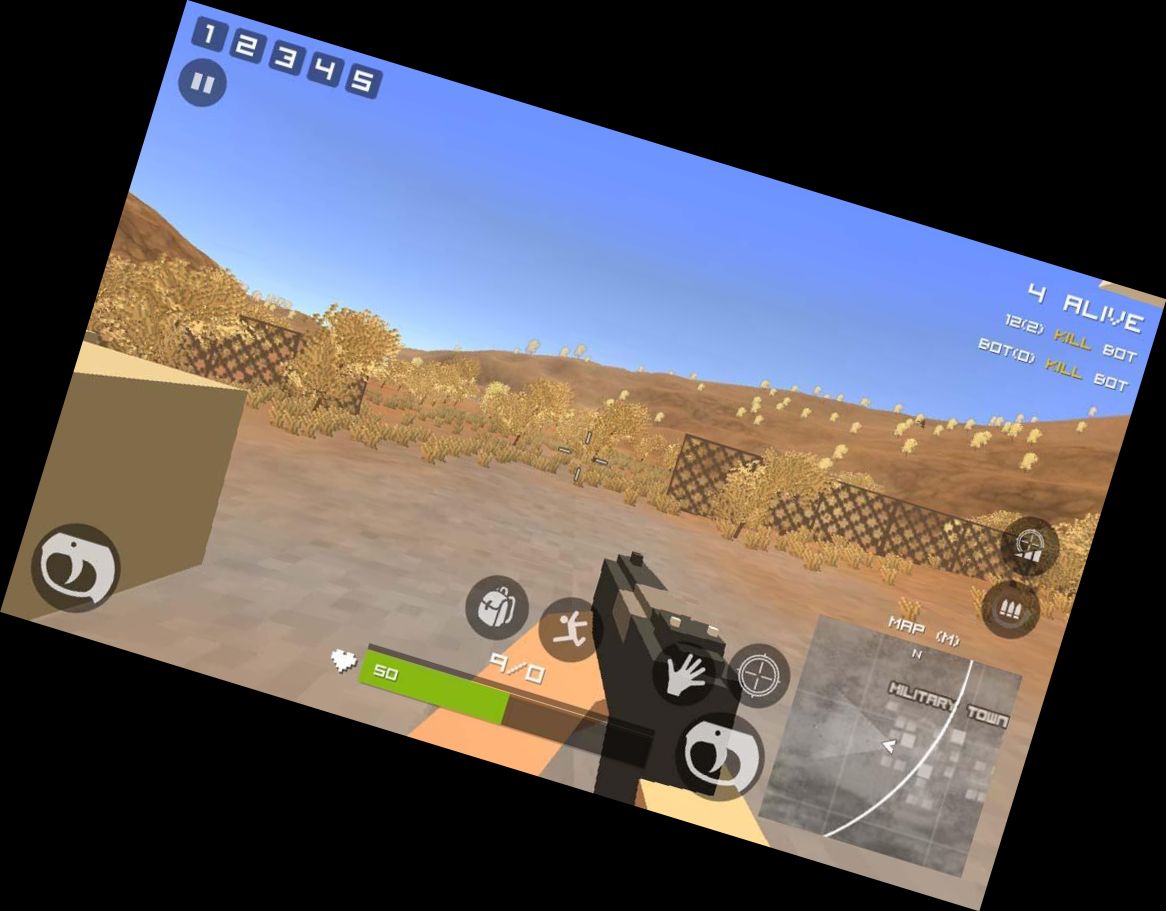 Großes Pixel Royale Schlacht 3D