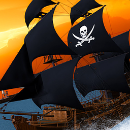 Karibisches Meer Outlaw-Piratenschiff