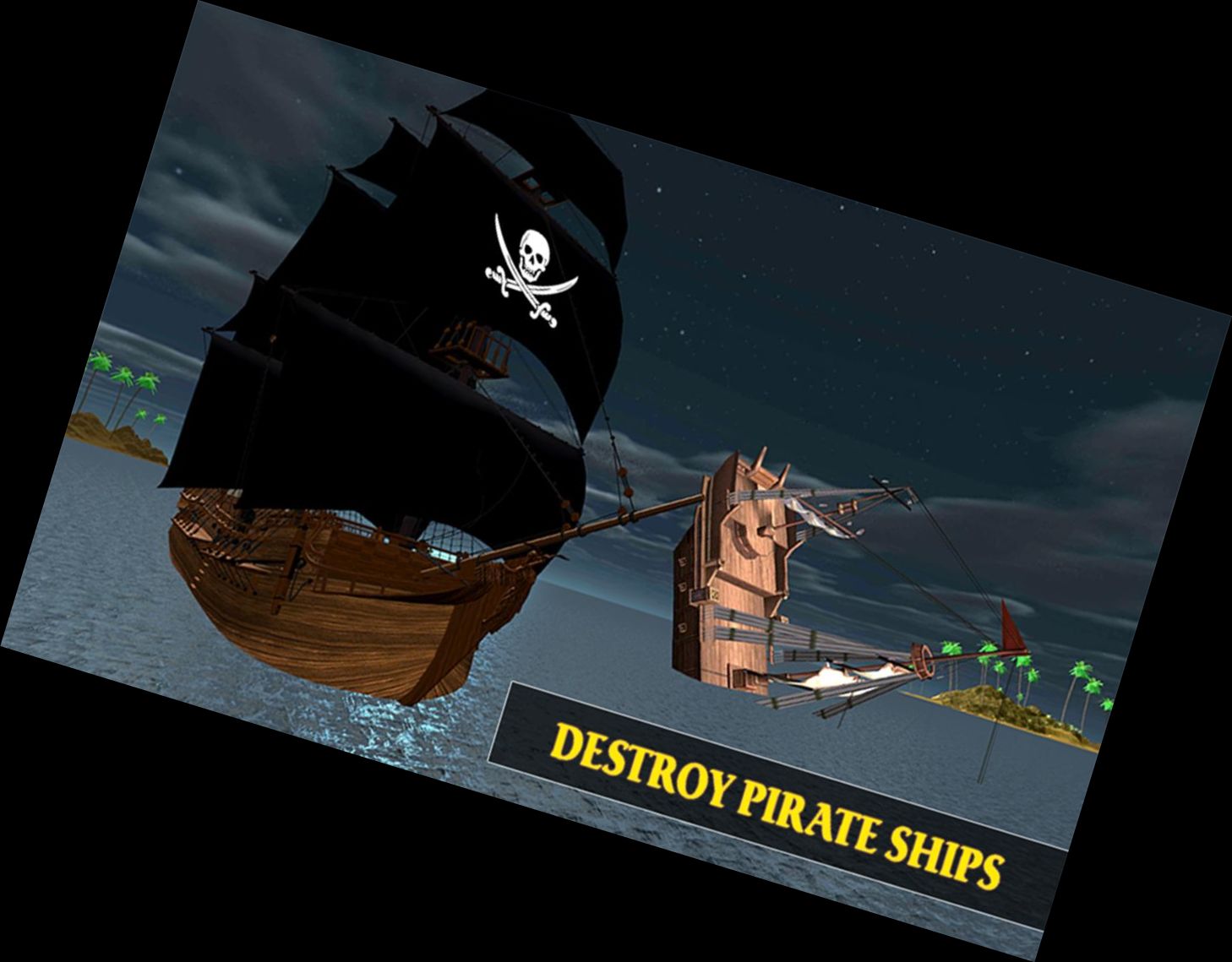 Karibisches Meer Outlaw-Piratenschiff