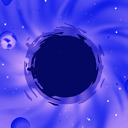 Träges Schwarzes Loch