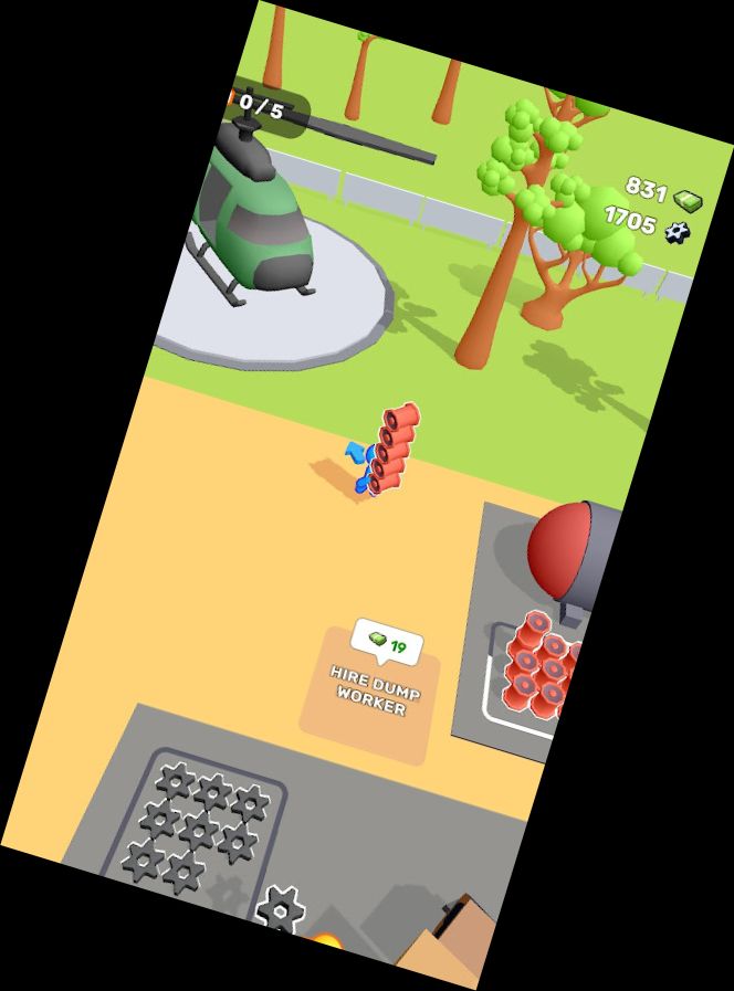 Hubschrauber-Basis-Vert