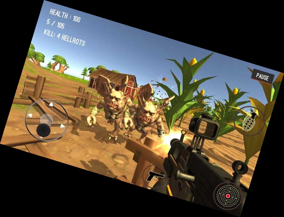 Monster Töten Stadt Shooting