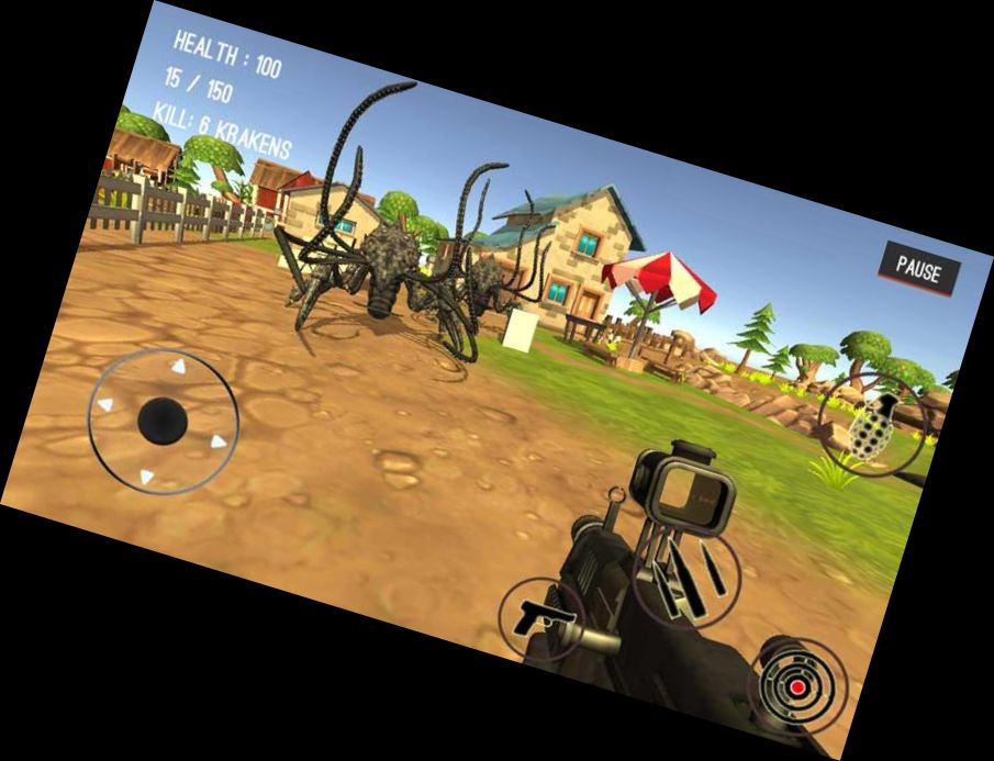 Monster Töten Stadt Shooting