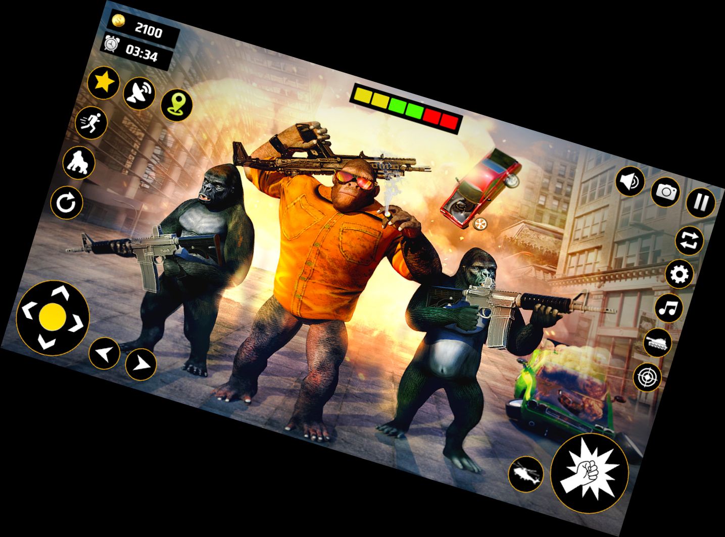 Gorilla City Destruction Game