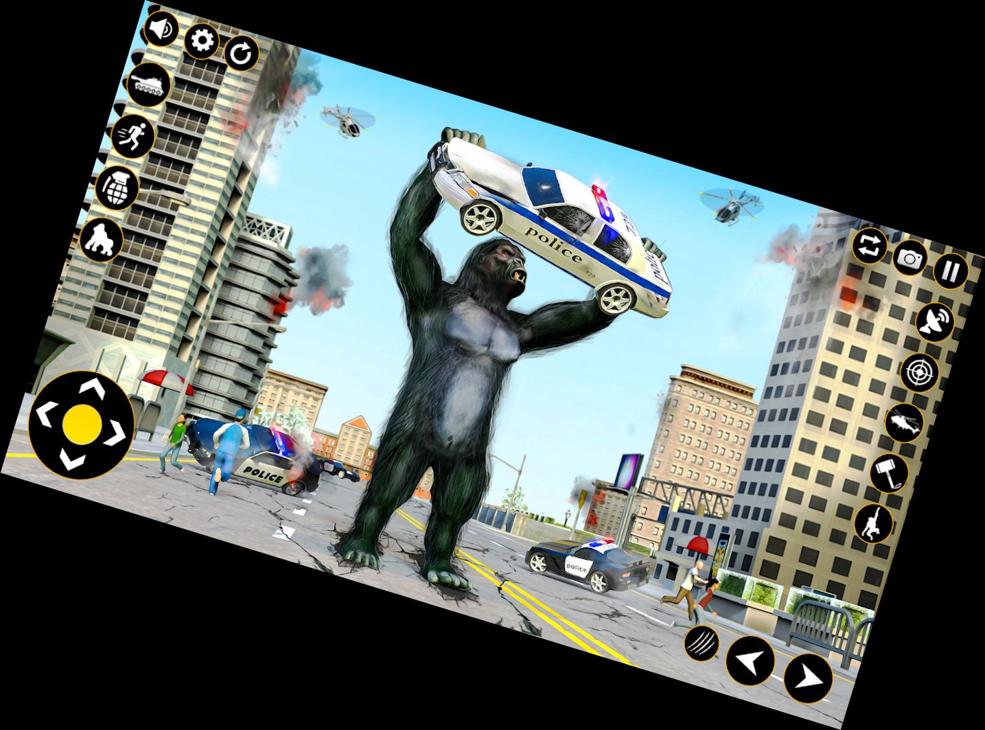 Gorilla City Destruction Game