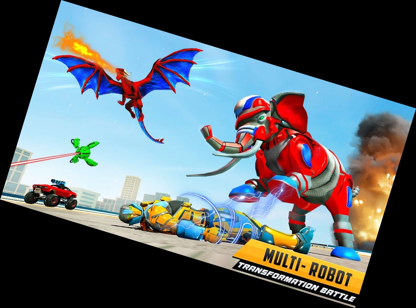 Полицейский Дракон Робот Маши