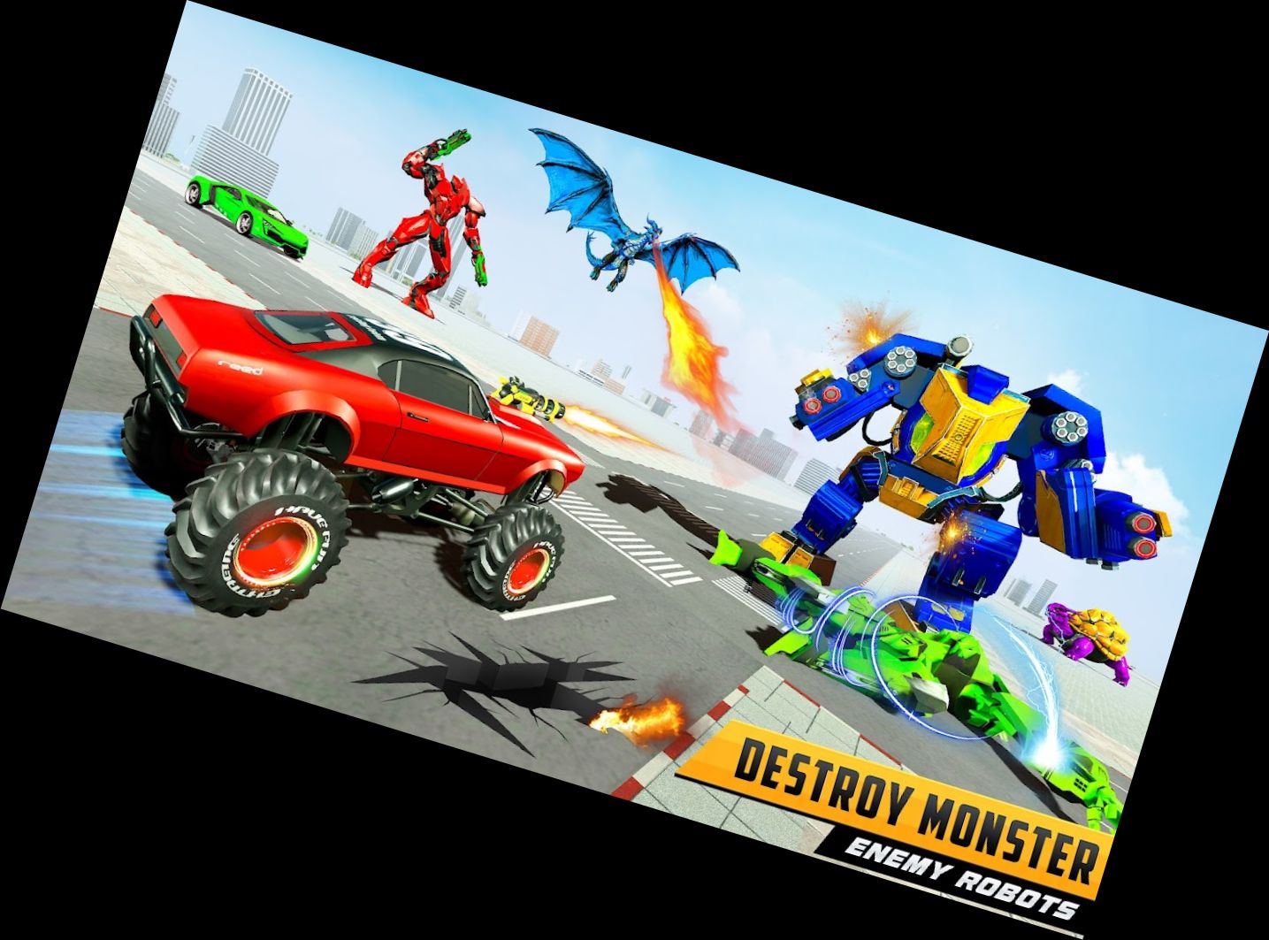 Полицейский Дракон Робот Маши