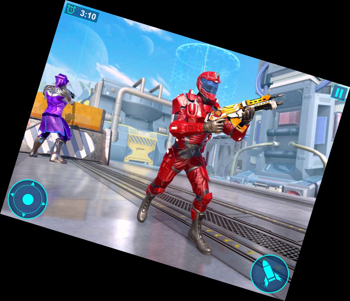 FPS Roboter Schießspiel: Waffens