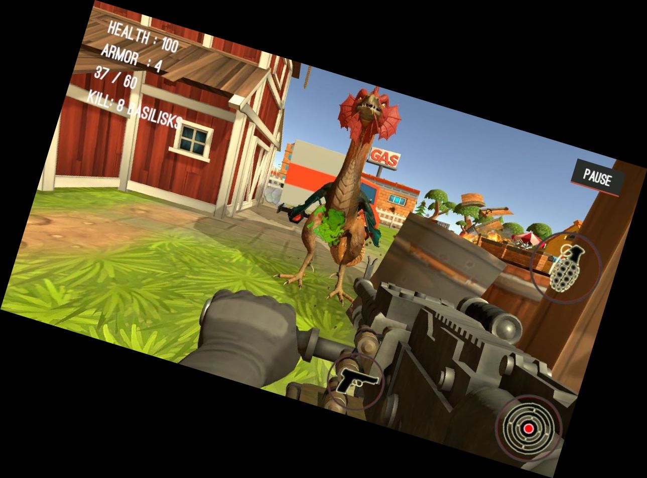 Monster Töten Stadt Schießen