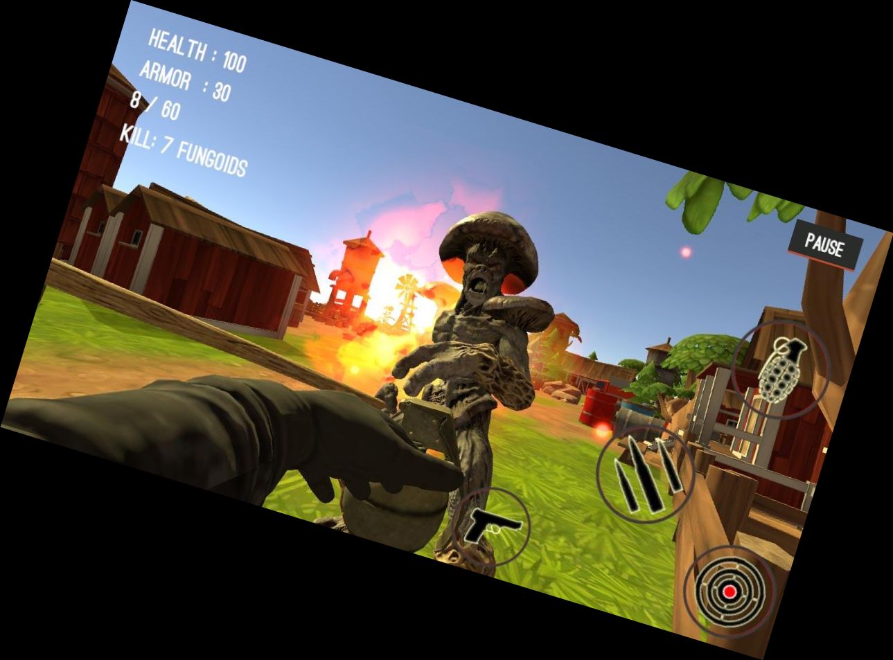 Monster Töten Stadt Schießen