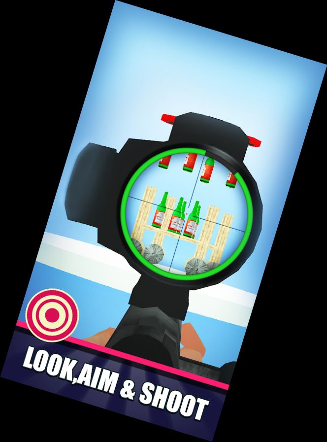 Online Scharfschütze Flaschens