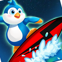 Pinguin-Surfer