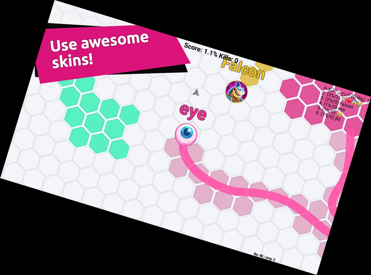 Hexa io Online Hexagon Action wird zu: Hex