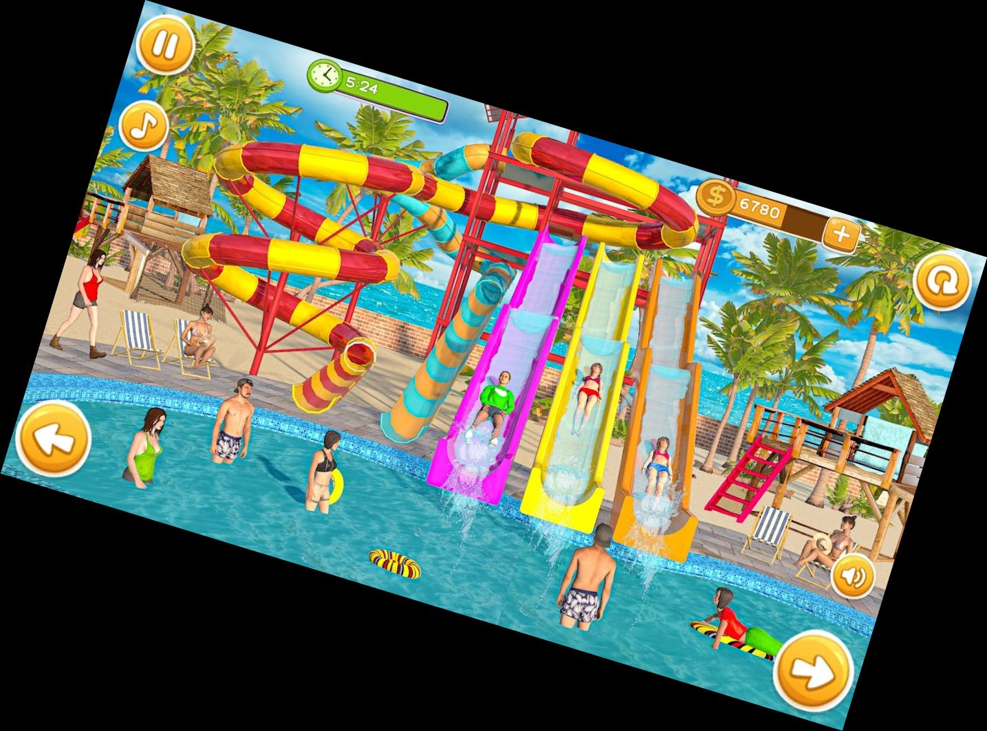 Экстремальные водные горки приключений