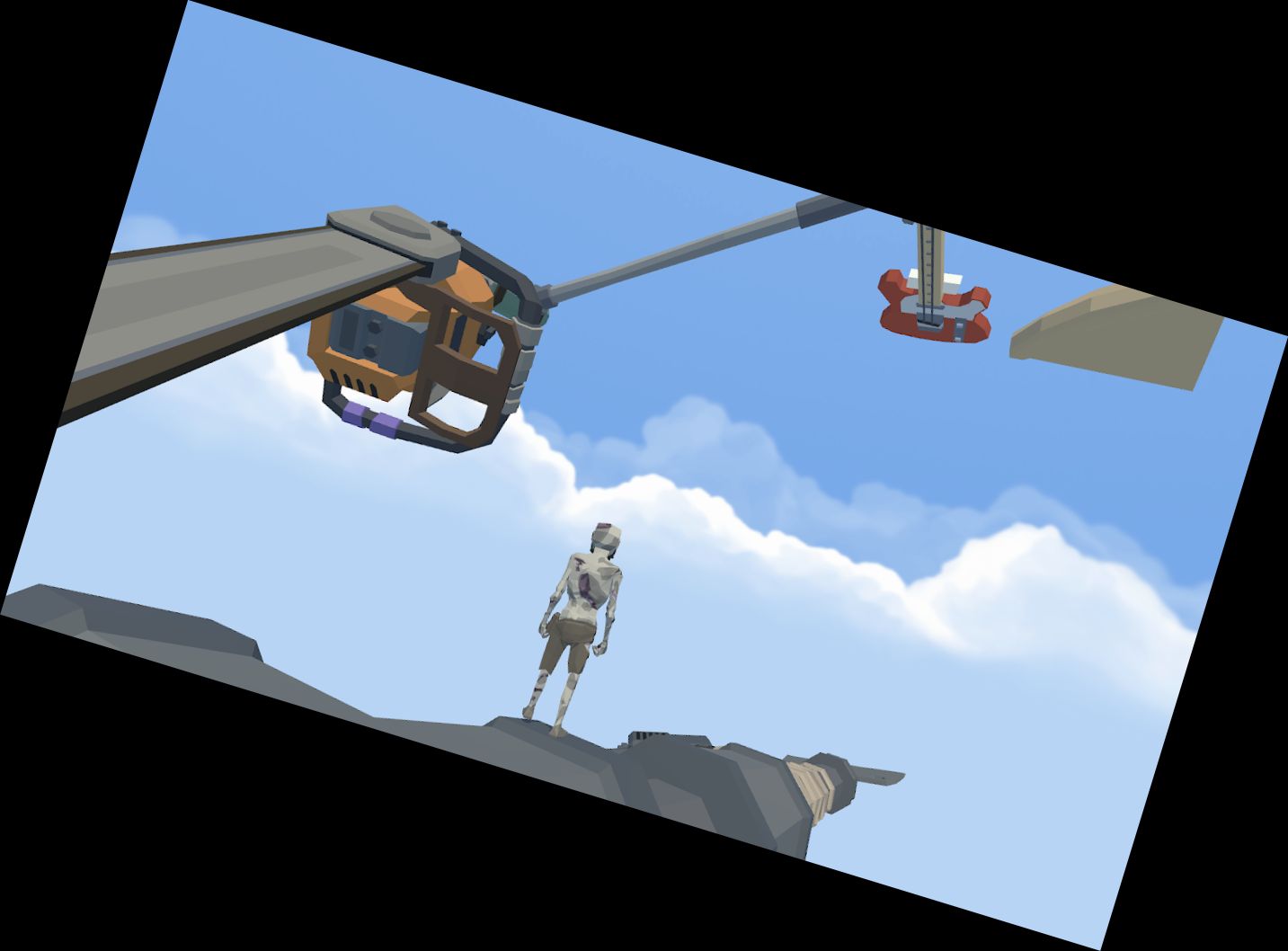 Kletter hoch: 3D-Park