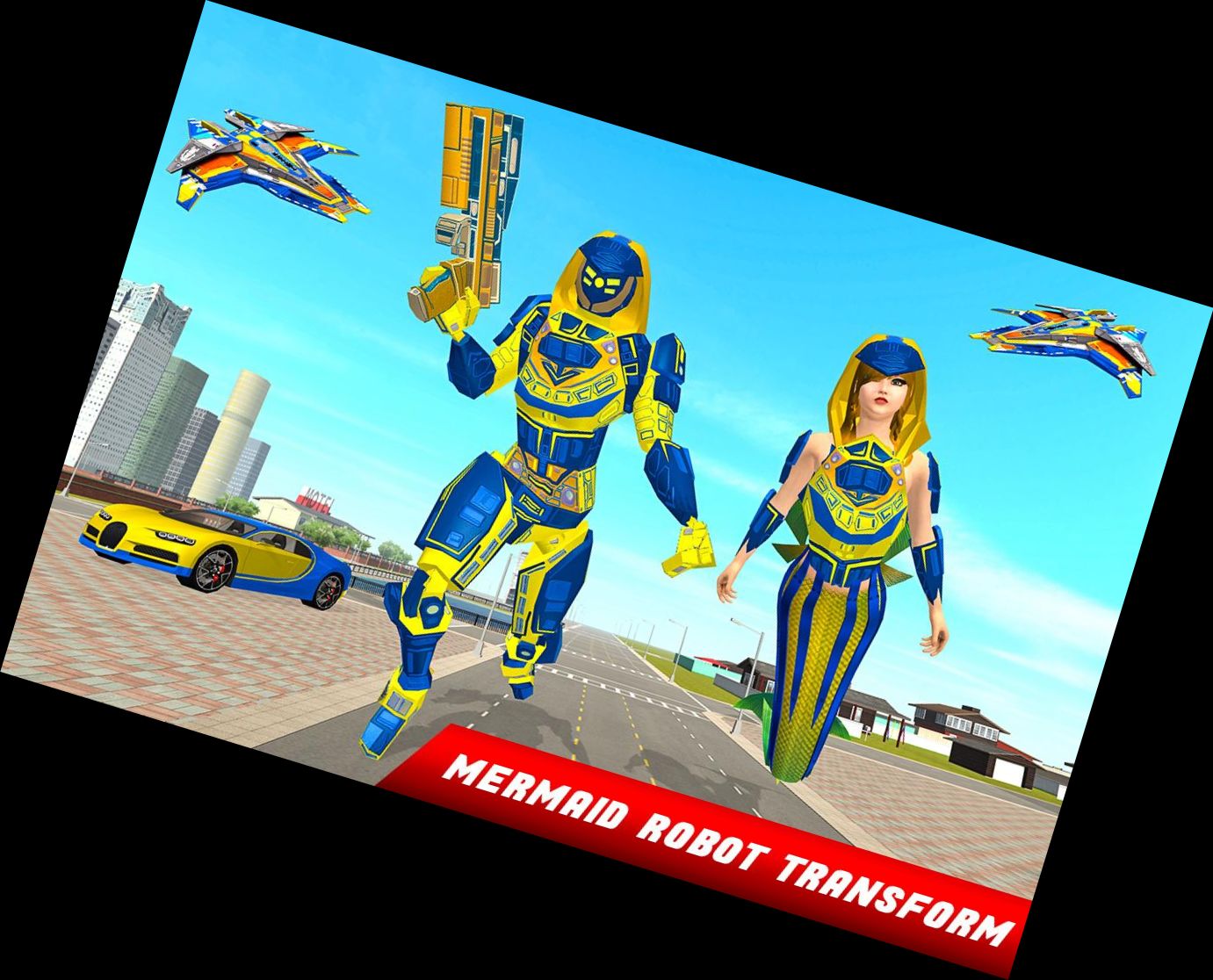 Meerjungfrau Verwandlung: Roboter Spiele