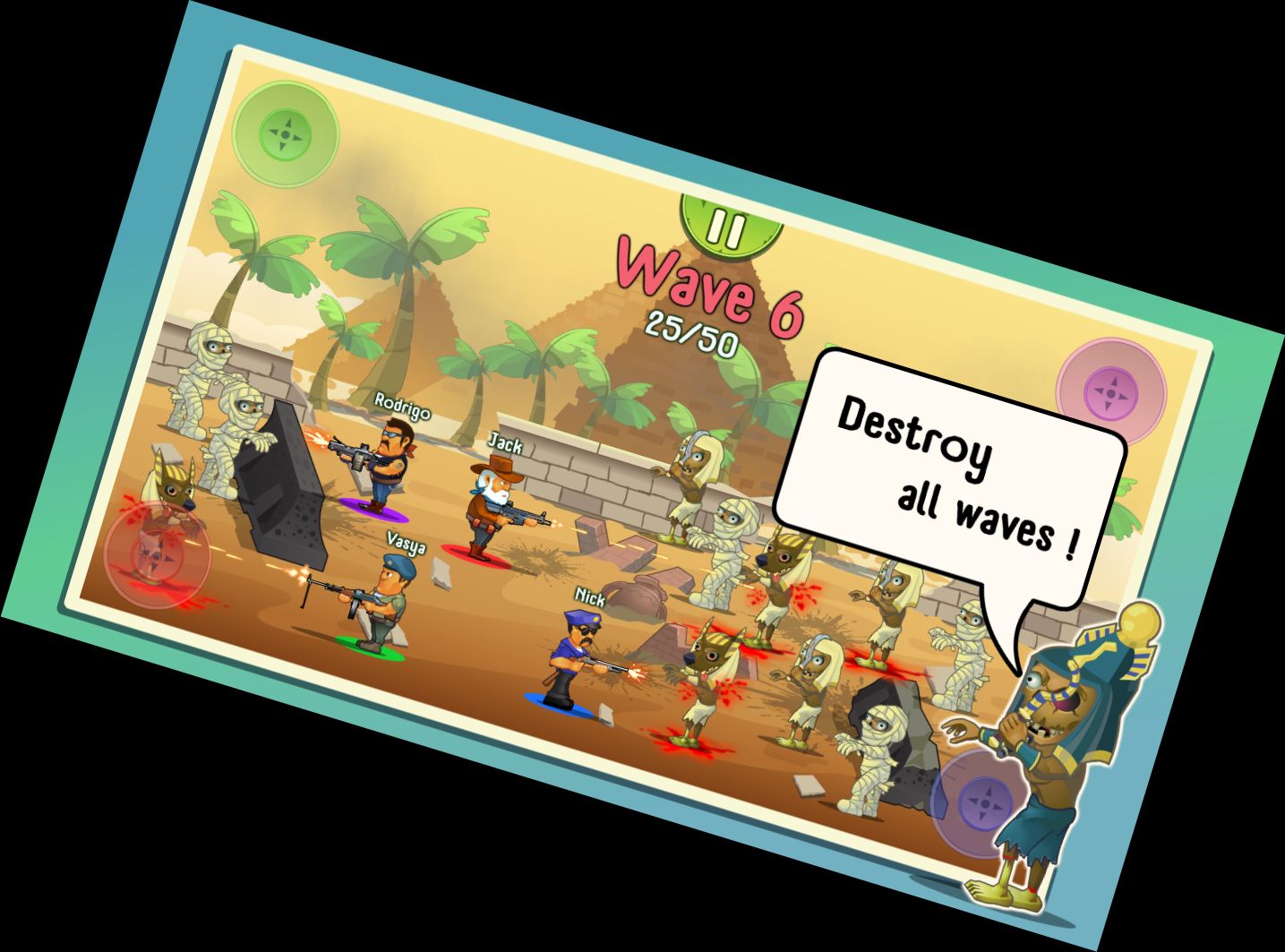 Vier Jungs & Zombies: 4 Spieler