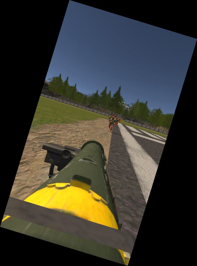 Maschinengewehr-Angriff