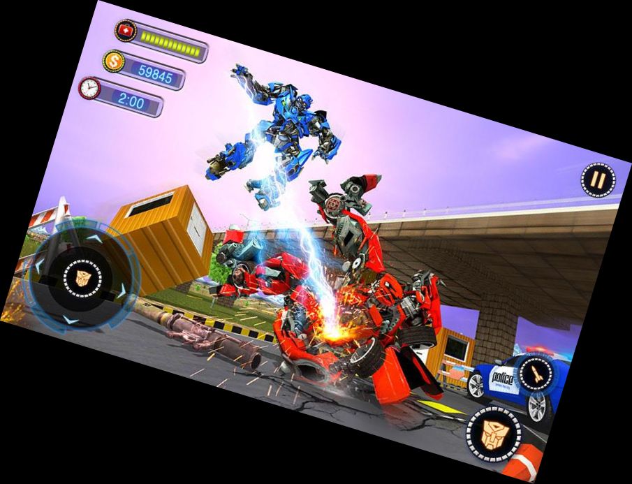 Полицейский Робот Машина.Transform в