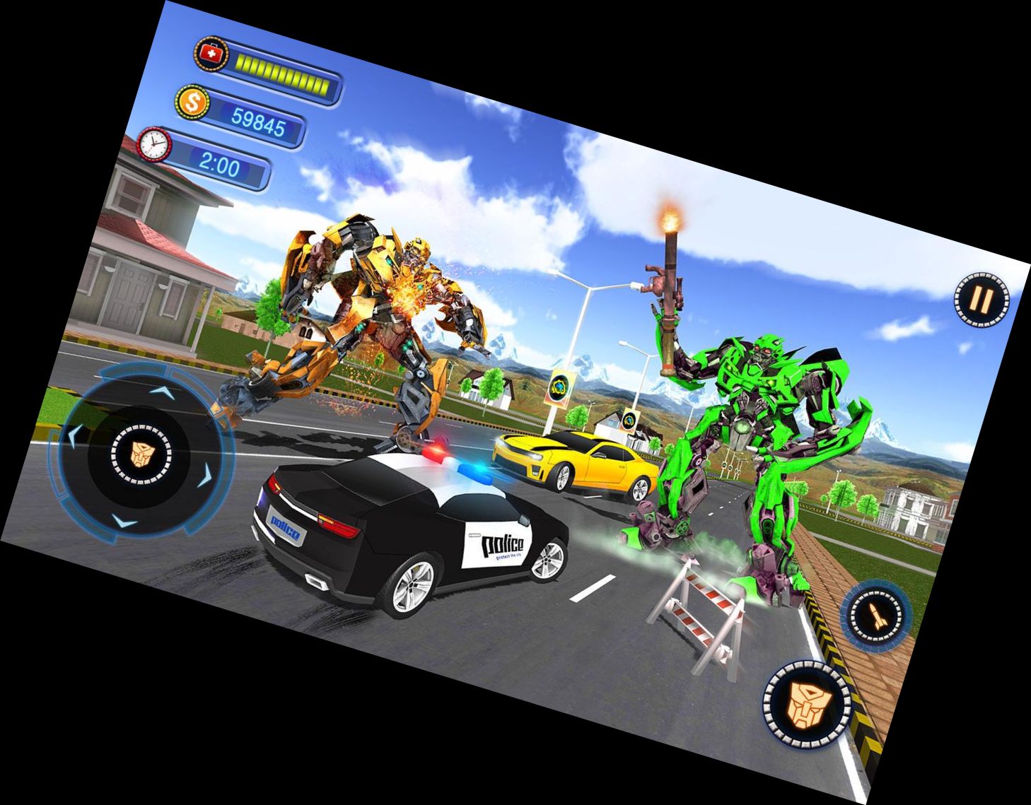 Полицейский Робот Машина.Transform в