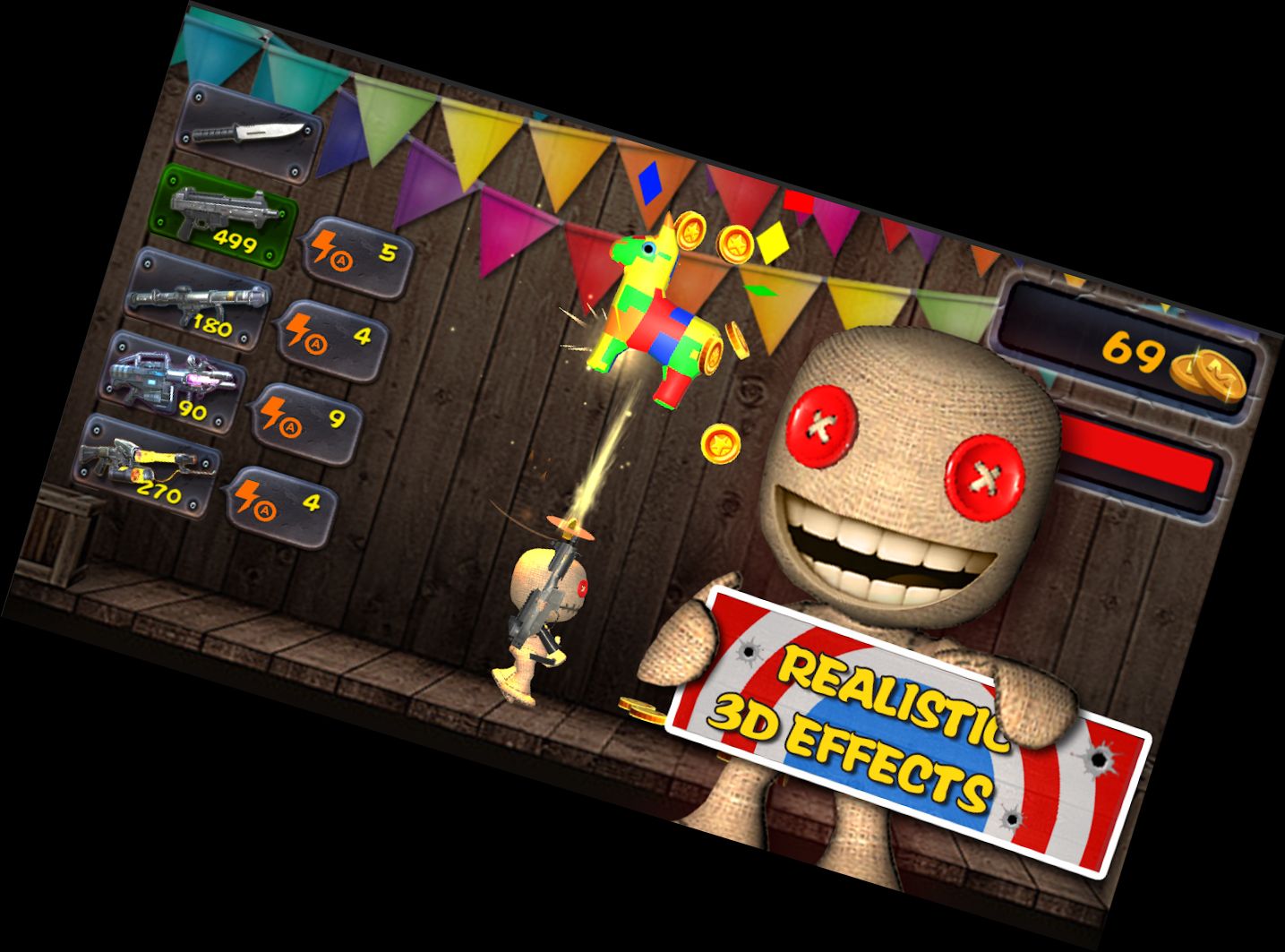 Voodoo-Puppe Stoß den Piñata