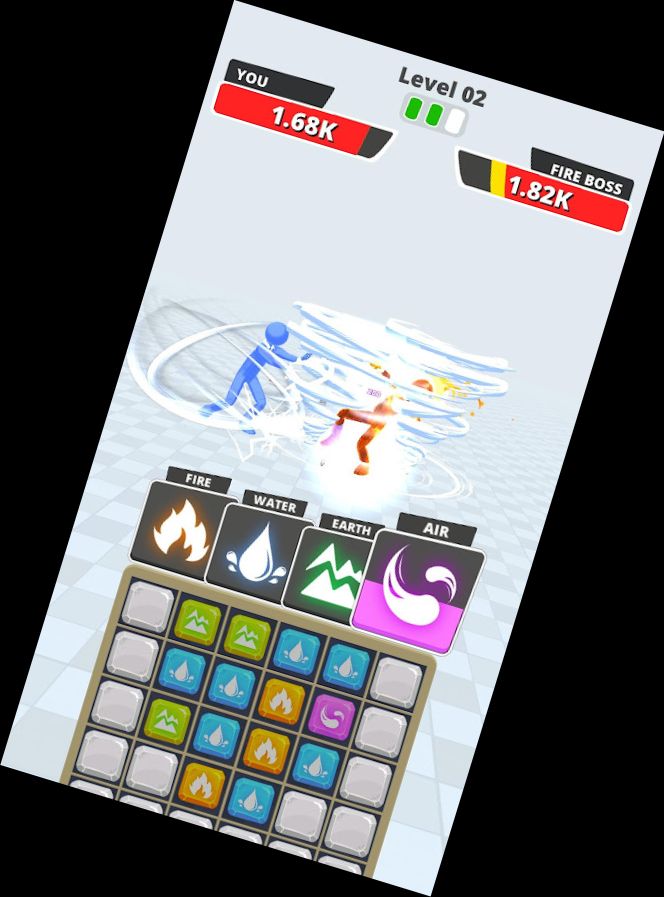 Element-Puzzle-Kämpfer