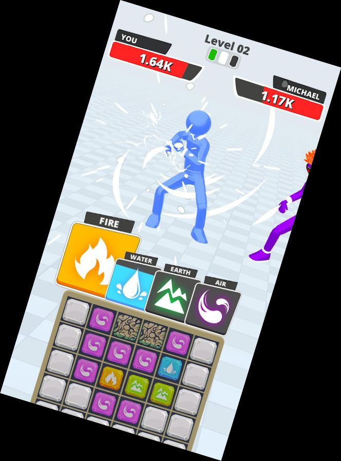 Element-Puzzle-Kämpfer