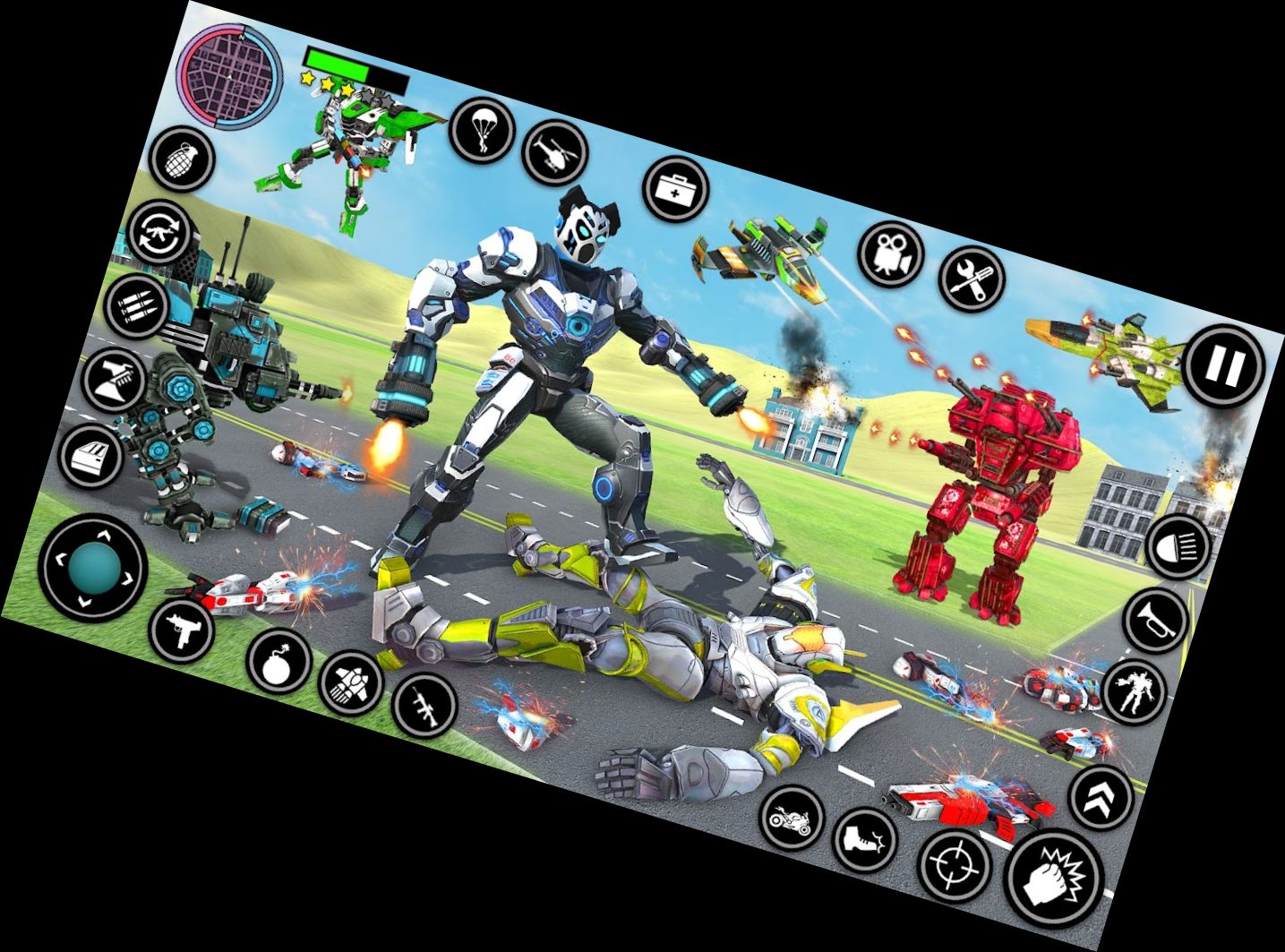 Панда Робот Полицейская Маши