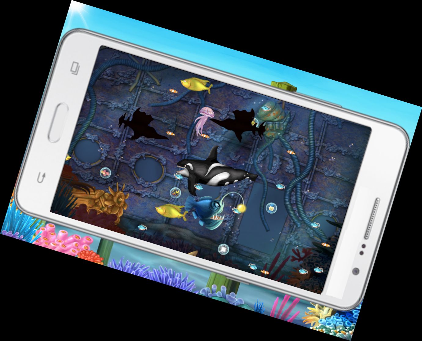 Большие рыбы едят малень