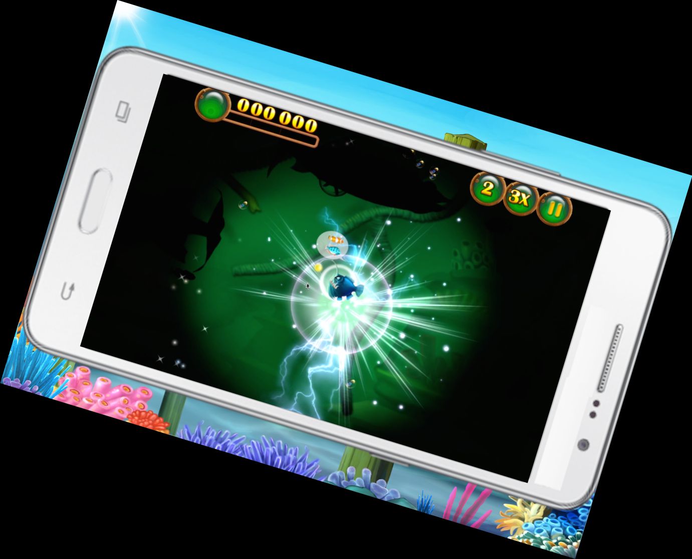 Große Fische fressen kleine F