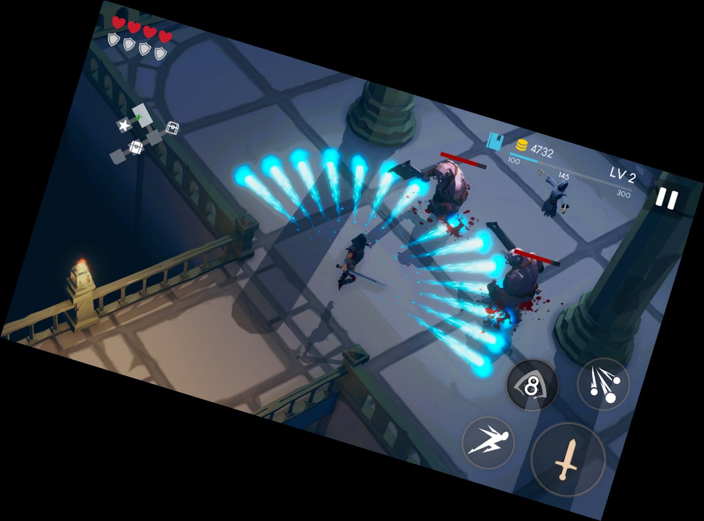 Ruheloser Dungeon - Hack und Schlachtfeld