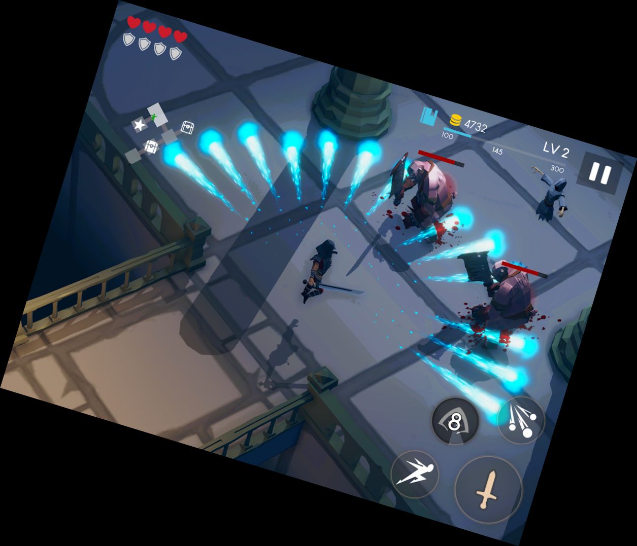 Ruheloser Dungeon - Hack und Schlachtfeld