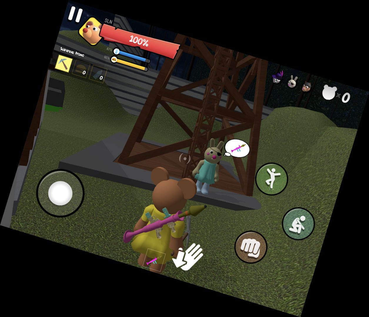 Schweinchen Stadt Sirene Kopf MOD