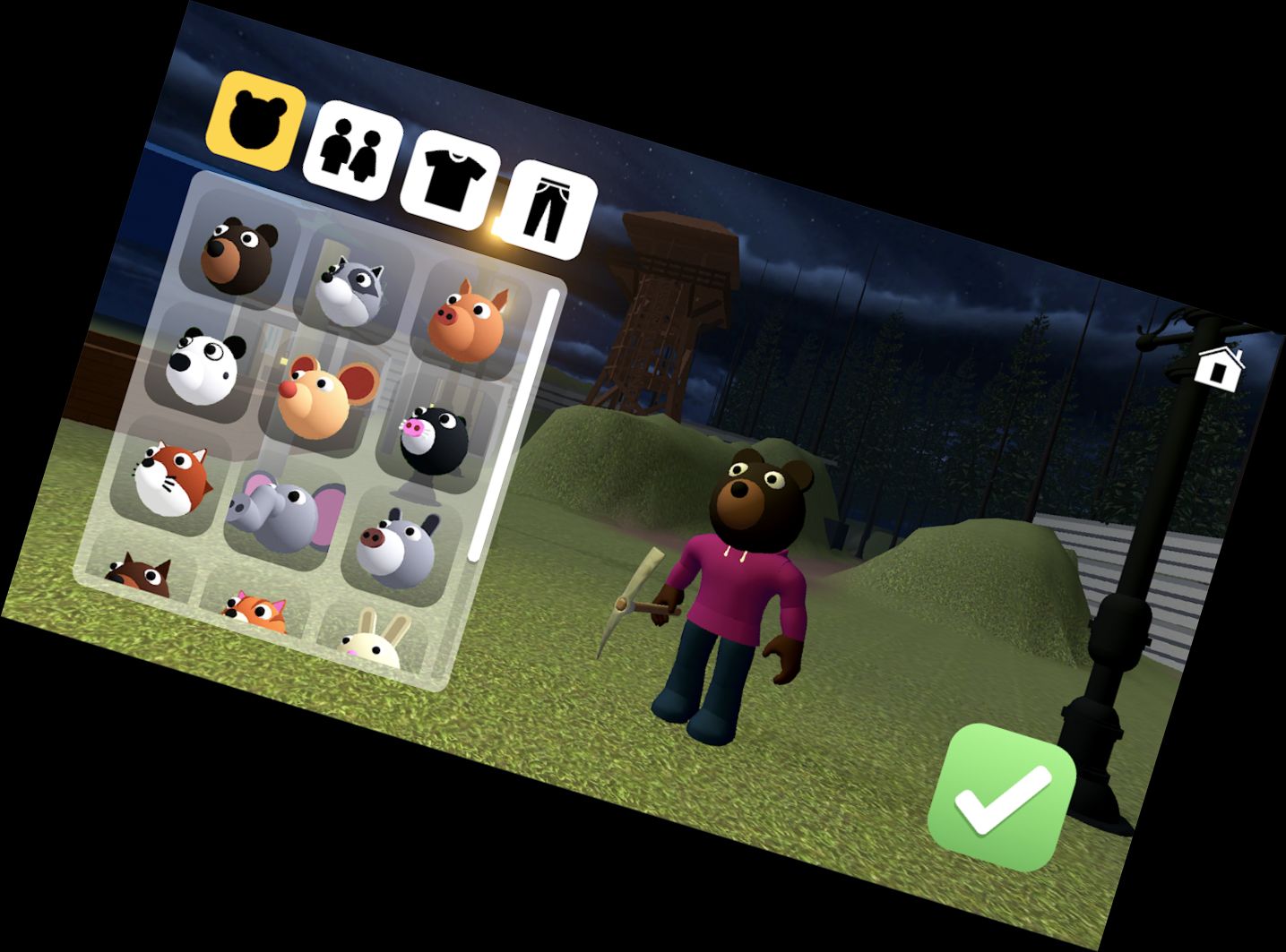 Schweinchen Stadt Sirene Kopf MOD