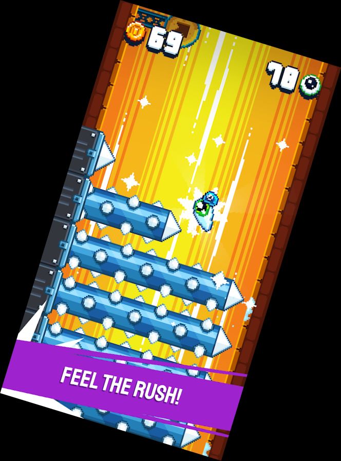 Blobout - Endloser Plattform-Lauffer